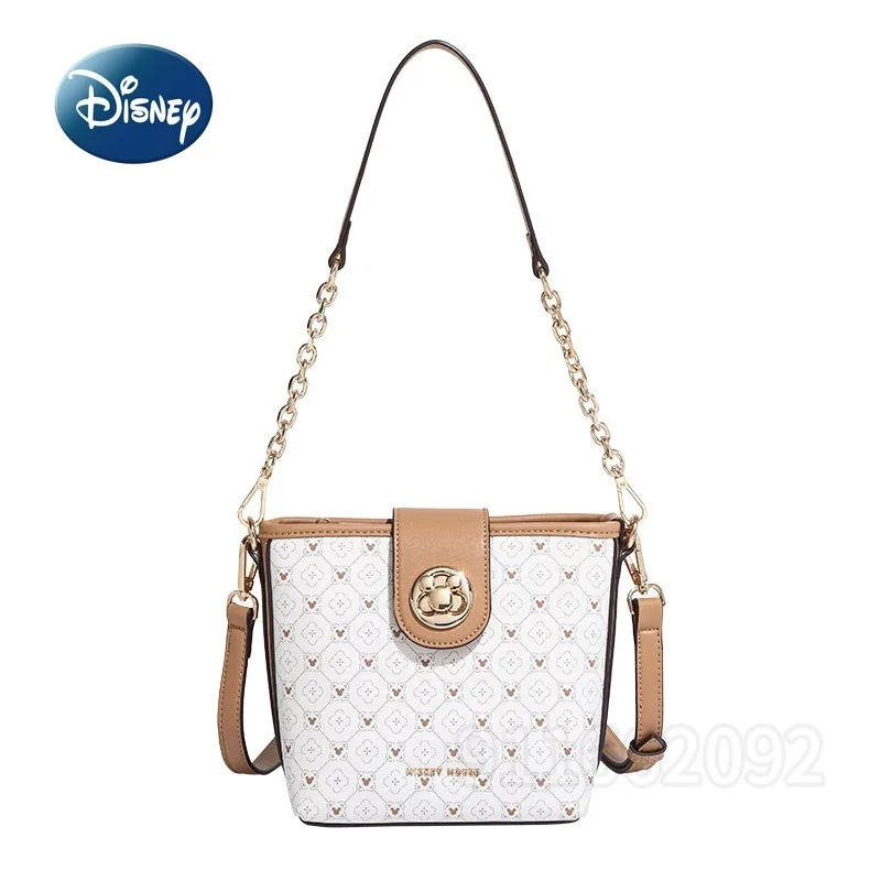 Disney Mickey New Women's Shoulder Bag Luxury Brand Original Women's Shoulder Crossbody Bag Fashion Cartoon Print Women's Bag