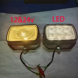 For Komatsu PC78/56-7/228/128/200-7-8UU Cab top light headlamp working headlight Excavator accessories