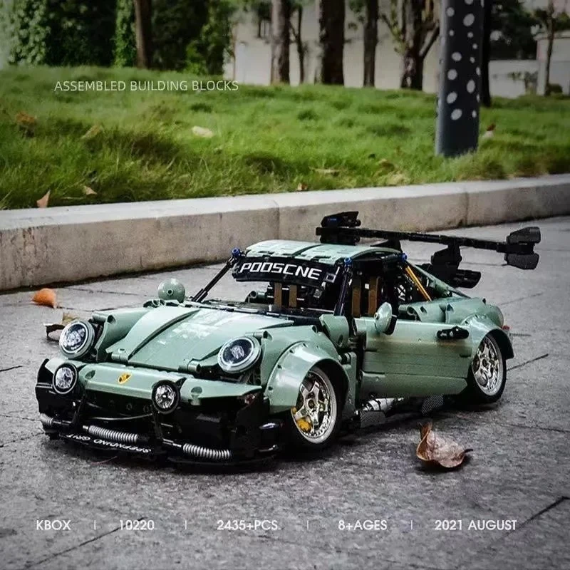 

K Box New Product 10220 Low-Profile Wide-body Racing Car Model Technology Mechanical Sports Car Series Kids Holiday Gifts