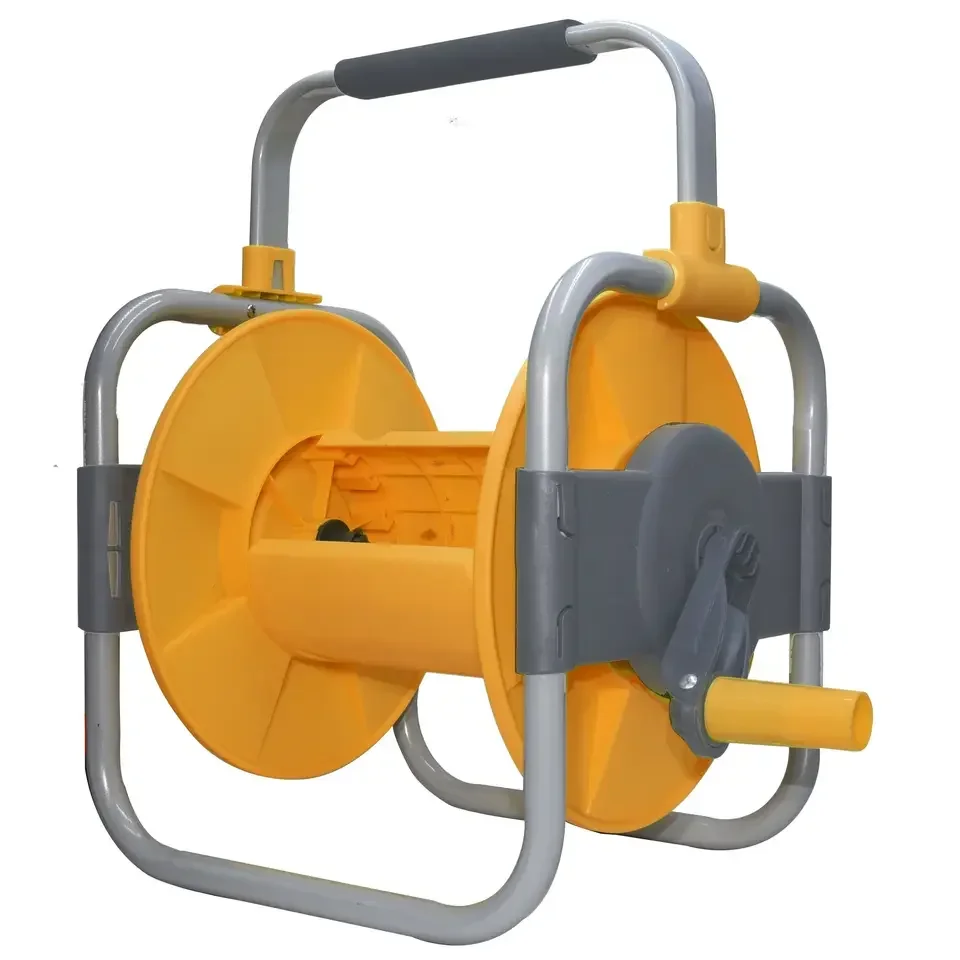 Garden Hose Reel, Portable, Plastic and Metal, Courtyard Use, Can be Carried by Hand or Hung on the Wall for Use WT