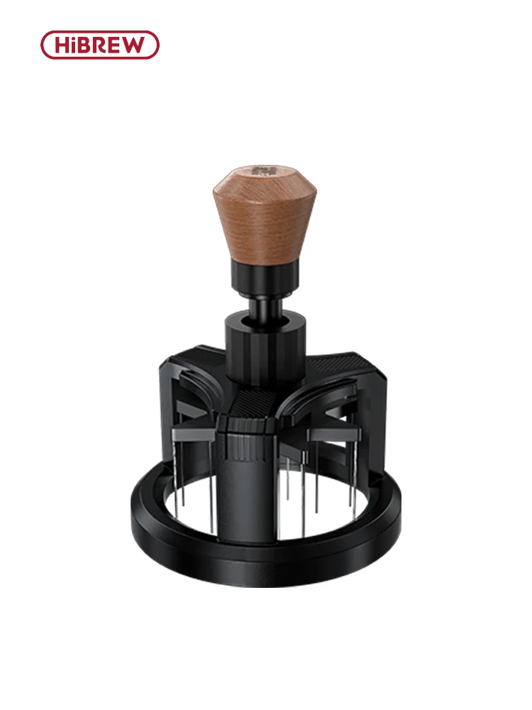 HiBREW Rotary 58mm Espresso Stirrer Portafilter Distribution Tool Needle Distributor Magnetic for Coffee Machine H10A H13 G5