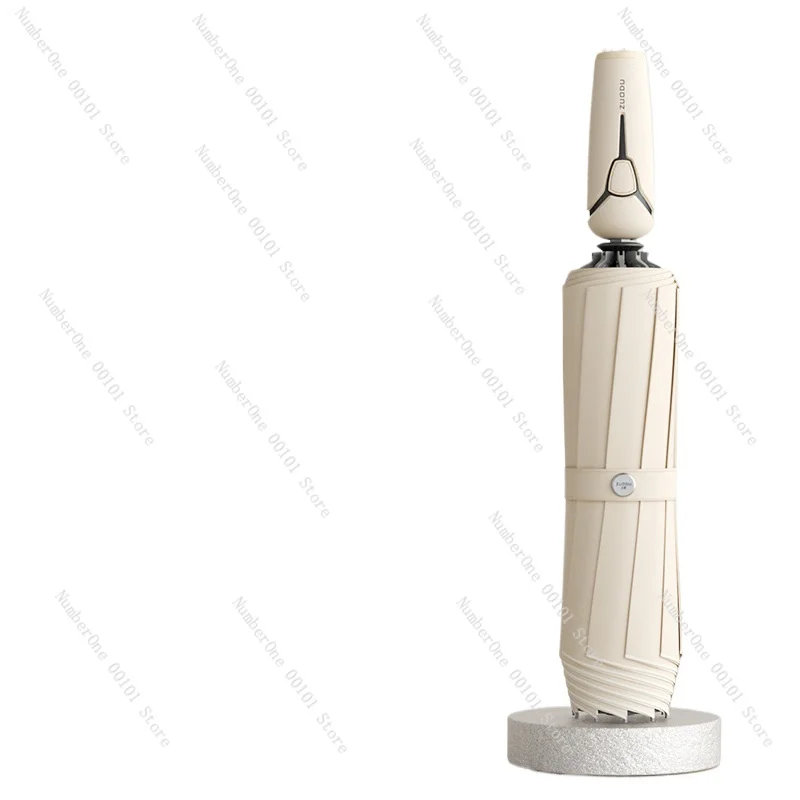 Automatic umbrella for rainstorm, large reinforced and thickened reverse folding, car weather and rain dual-purpose