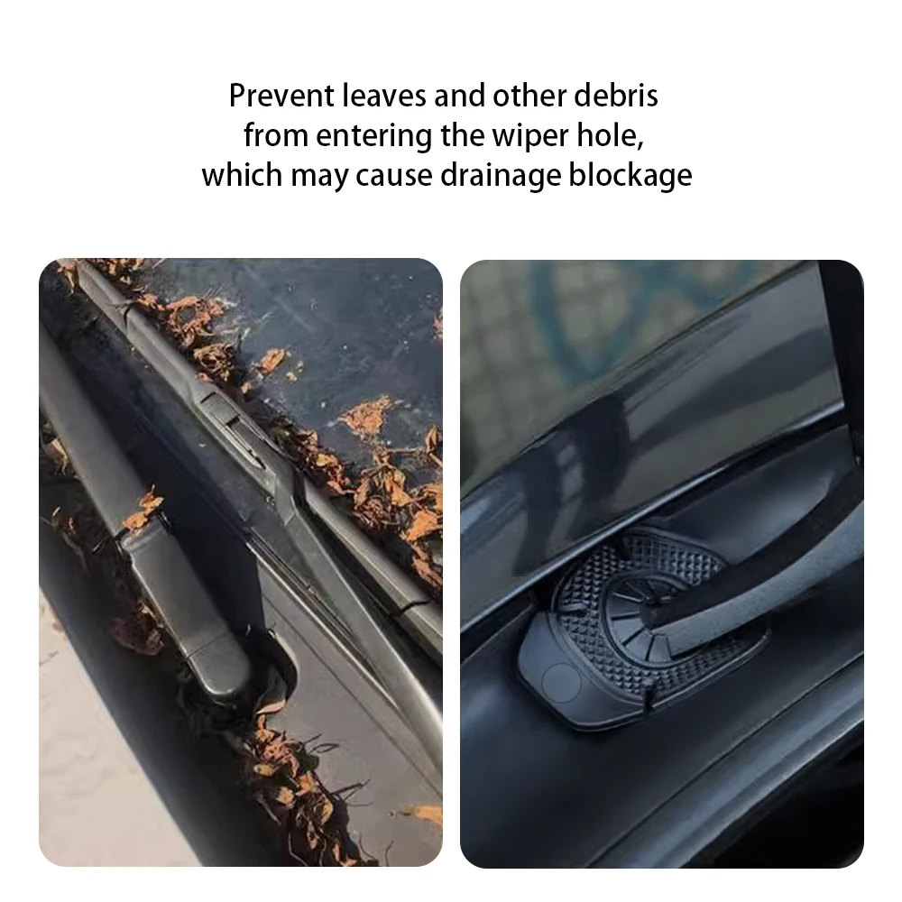 2pcs Windshield Bluetooth for Car Hole Durable Cover Wiper Protector Dustproof Arm Novelty Boat Leaves Debris Auto Accessories