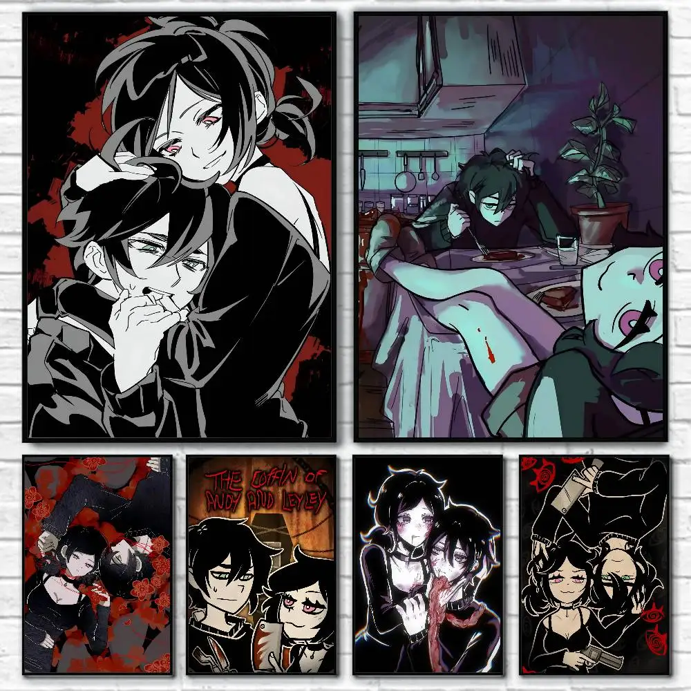 1PC Game The Coffin Of Andy And Leyley Posters HD Print Vintage Wall Art Decor for Home Study Room