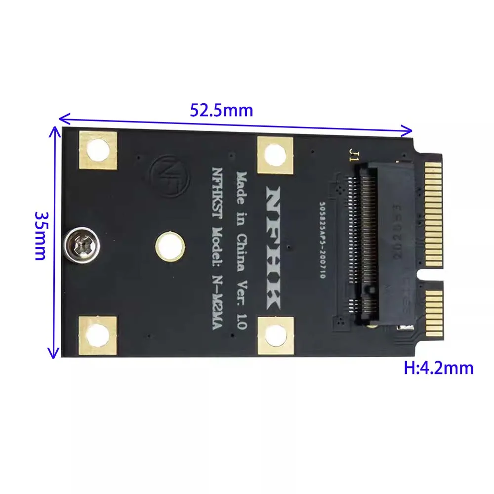 MINI PCIE WIFI To 2230 2242 NVMe M.2 NGFF SSD Hard Drive To MINI PCI-e Wireless Network Card Adapter Card