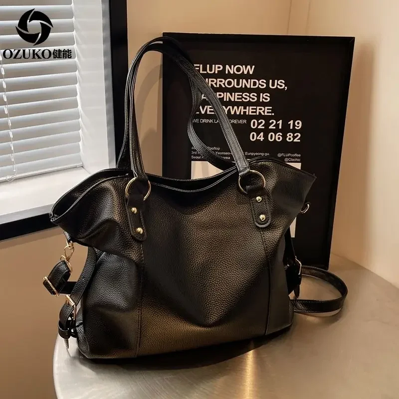 Simple Return Ancients 2024 New Winter Women Advanced Large Capacity Satchels Commuter Work Fashion Tote Shoulder Crossbody Bag