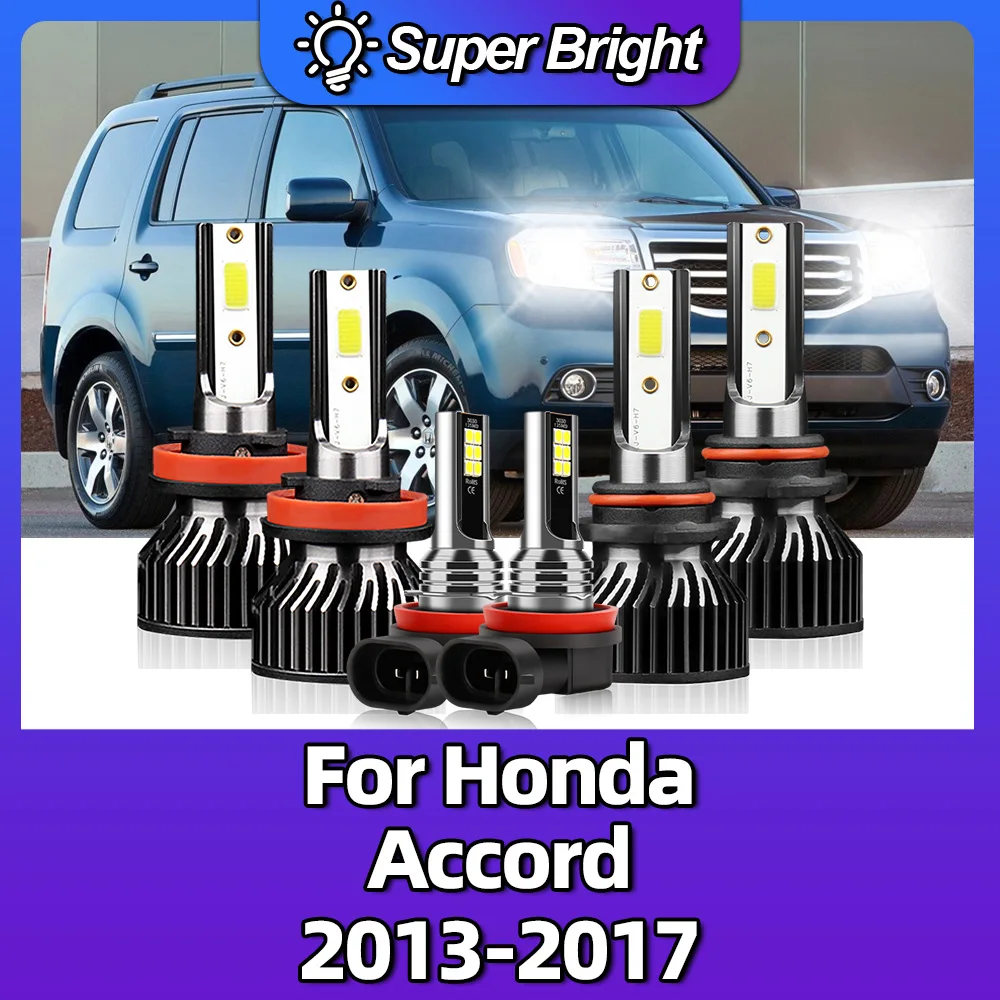 

LED Lights Headlight Bulb 10000LM 100W Car Headlamp 6000K Auto Replacement 12V Lamps For Honda Accord 2013 2014 2015 2016 2017