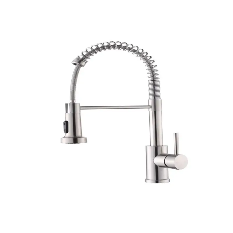 

Pull Down Kitchen Faucet with Sprayer, 1 Handle, 1 or 3 Hole for Farmhouse, RV, Laundry, Utility Sinks, Stainless Steel,