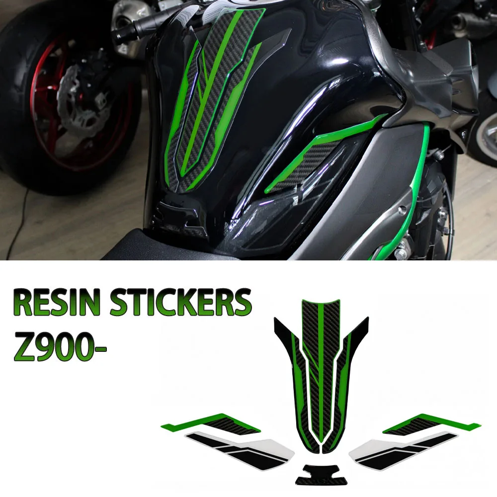 

For Kawasaki Z900- z900 Motorcycle Accessories 3D Epoxy Resin Sticker Protection Kit Tank Pad Protection Sticker