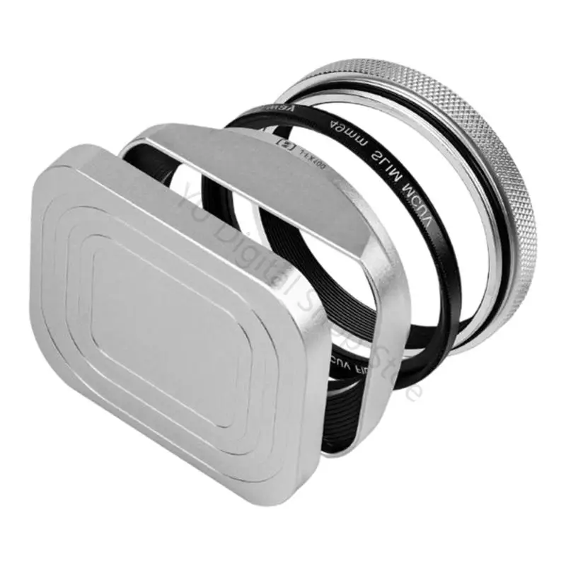 96BA Aluminium-Gegenlichtblende, Ersatz für X100V/X100VI/X100F, Gegenlichtblende, Gegenlichtblende, Kamera-Objektivschutz – Detail 3