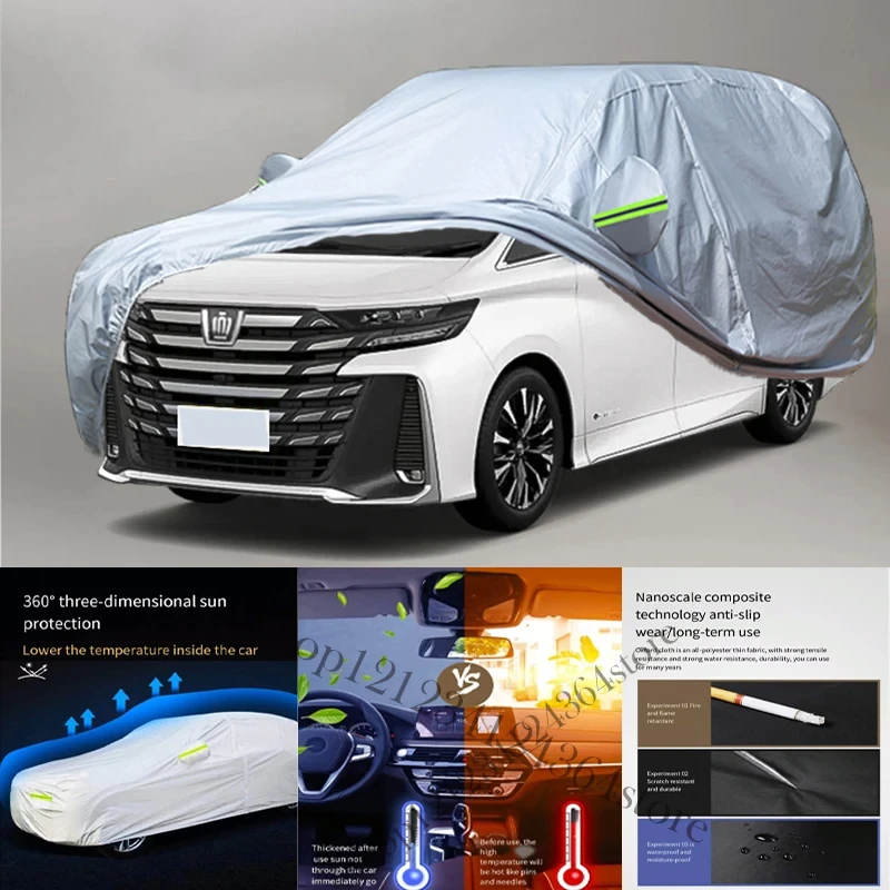 

For Toyota vellfire Car cover Exterior Car Cover Outdoor Protection Full Car Covers Waterproof