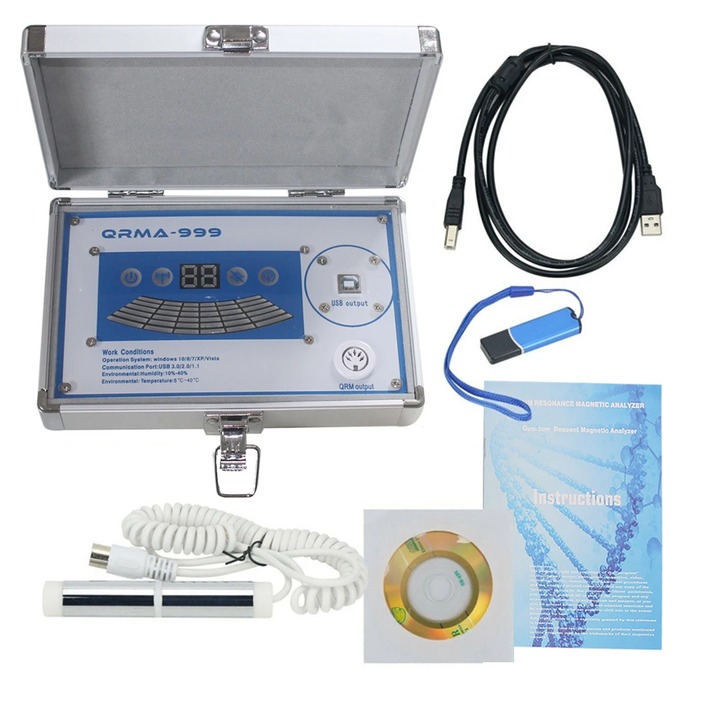 

New Quantum Health Sub-health Analyzer QRMA-999 Magnetic Resonance Analyzer Body Analyzer Checking Set Multilingual Choose