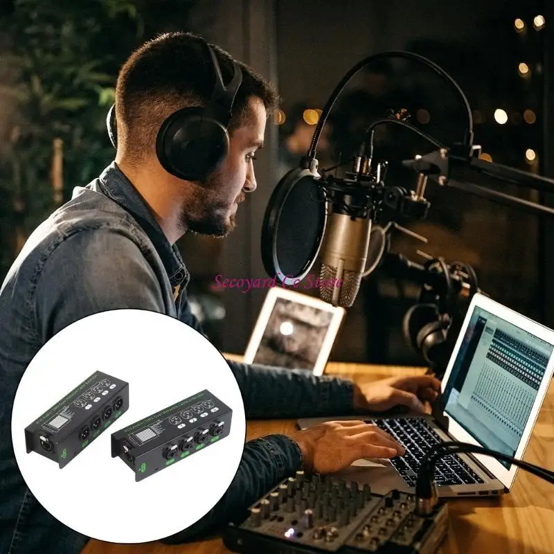 

N3UC 4-канальный удлинитель сигнала DMX512 RJ45 Ethercon RJ45 Кабельный адаптер Ethercon для студийной записи