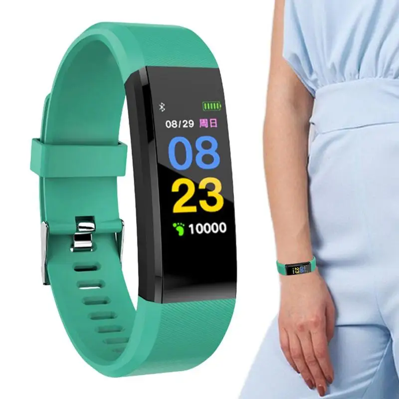 Fitness Watch For Kids Fitness Bracelet For Senior With Color Touch Screen Fitness Watch With Heart Rate And Blood Pressure