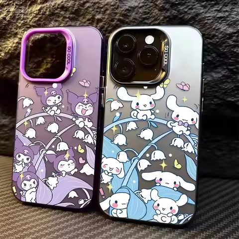 Lovely Kuromi Cinnamoroll Phone Case For Samsung Galaxy A14 A15 5G S21 S22 S23 S24 5G FE Plus A25 A35 A52 A53 A54 A55 5G Cover