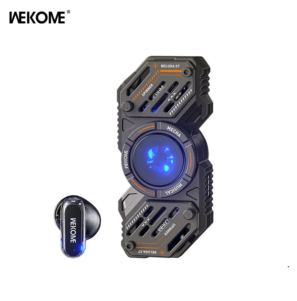 WEKOME Beluga S7 TWS Wireless Earbuds In-ear Headset LED Colored Box Tecnologia Noise Cancelling Earbuds Oppo Ecno Ear 2 Earbuds