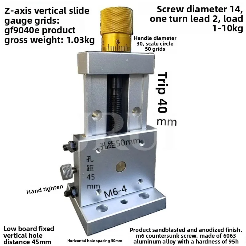 One Axis Precision Sliding Stage Screw Driven Motion Workbench Aluminum Alloy Dovetail Groove Linear Guide Rail Single Axis