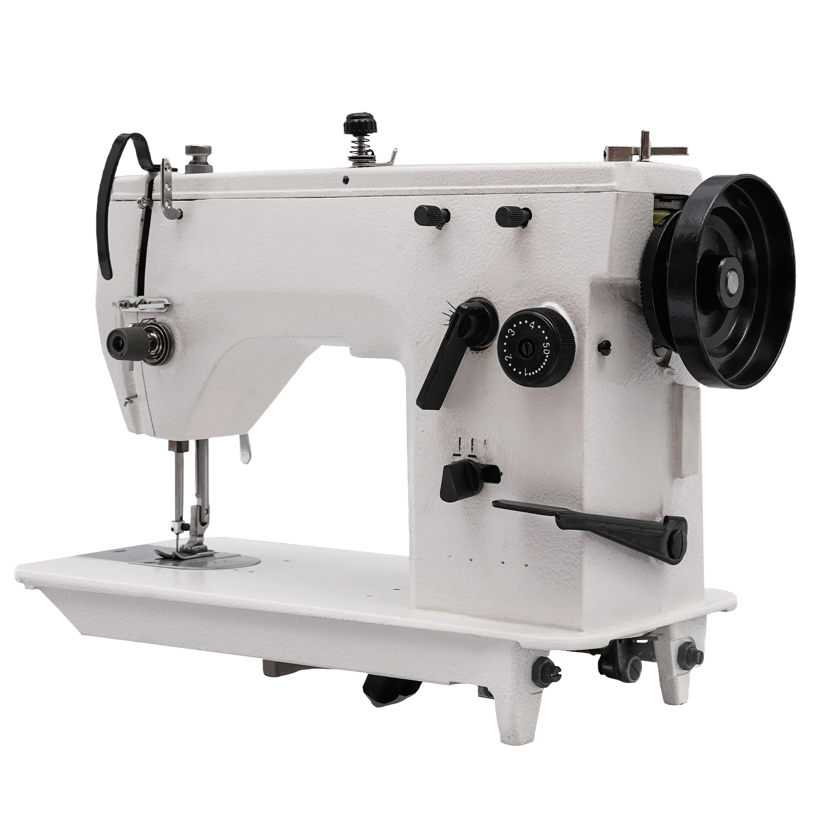 

Durable Electric Sewing Machine, Adjustable Stitch, Reverse Function, Ideal for Canvas and Heavy Fabrics