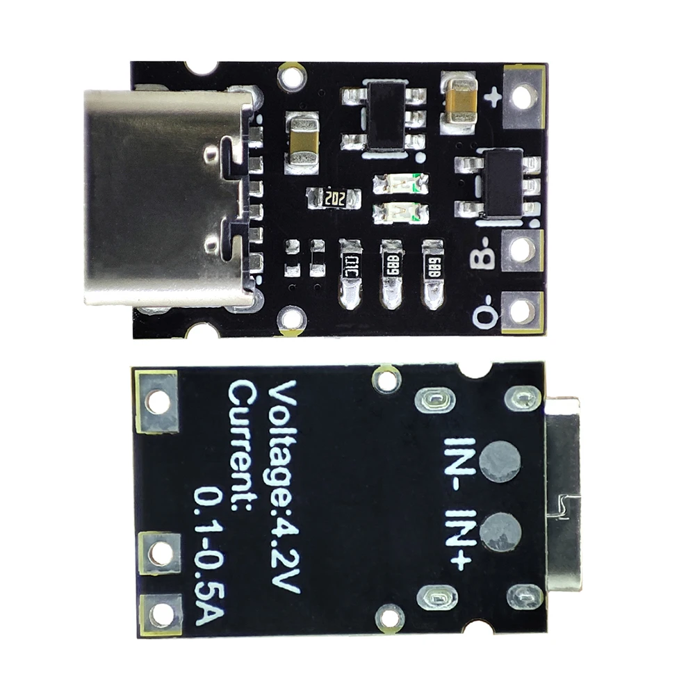 DC 5V Type-C Charging Module Battery Charging Board BMS Lithium Battery Charge Module with Battery Protection