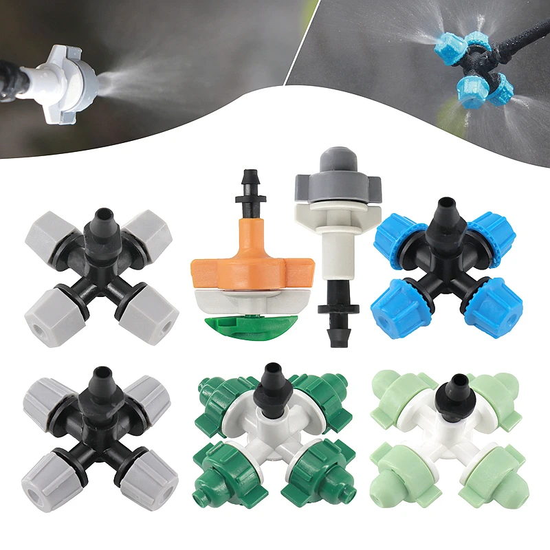 5 Pcs Garden Irrigation Atomizing Sprinkler Head 1/4