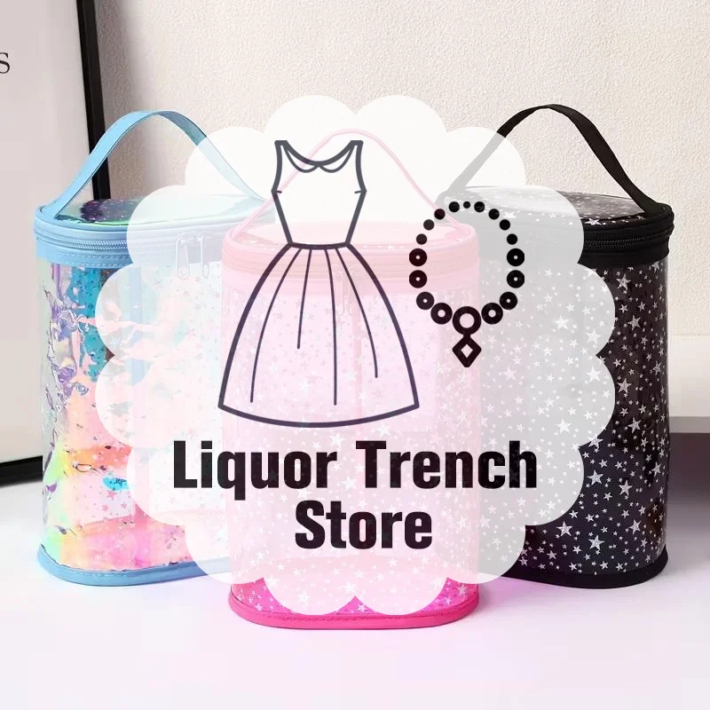 

Large Clear PVC Star Shape Cosmetic Bag With Handle - Transparent Zipper Storage Bag, Unisex, Durable And Portable