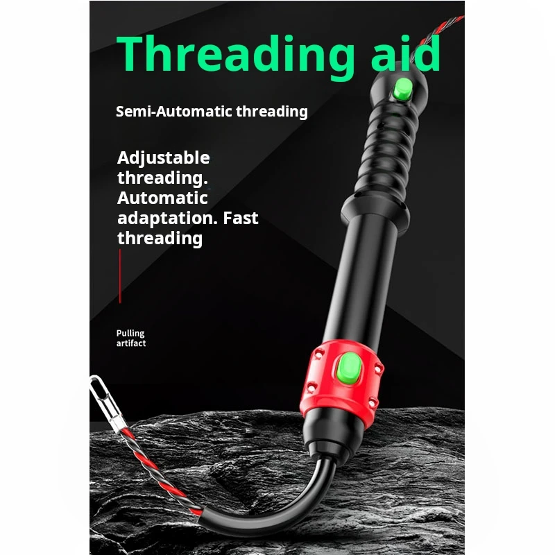 Wire Threader Pull Lead with Mesh Stringing Tube, Tool for Concealed Cable Wiring