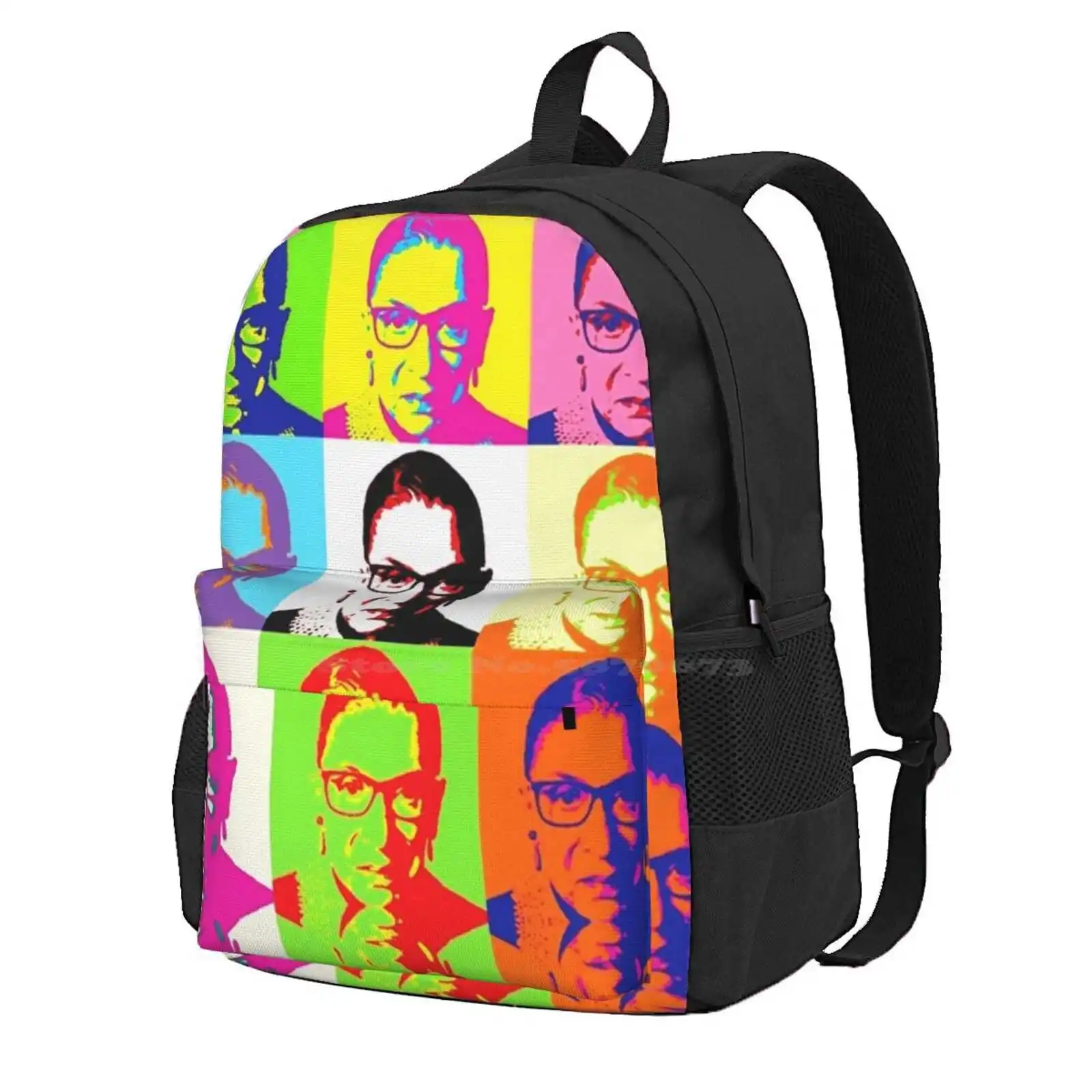 Rbg Superstar Hot Sale Schoolbag Backpack Fashion Bags Notorious Rbg Ruth Bader Ginsburg I Dissent Feminist Feminism Womens