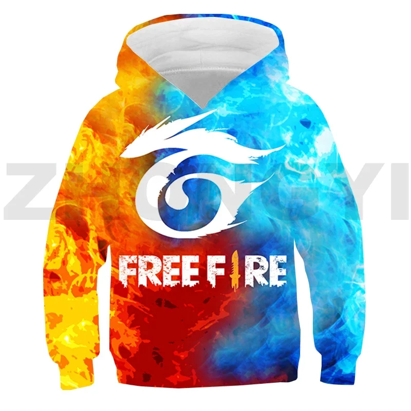 

Hot Kids Free Fire Garena Hoodie 3D Cartoon Free Fire Game Mens Sweatshirts Casual Plus Size Long Sleeve Tops Children Pullovers