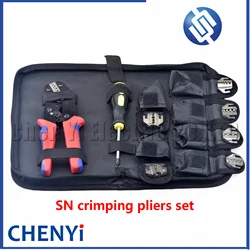1 set specialized tool 8 in 1 kit for ratchet type wire crimping pliers SN-58B multifunctional storage bag wire crimping pliers