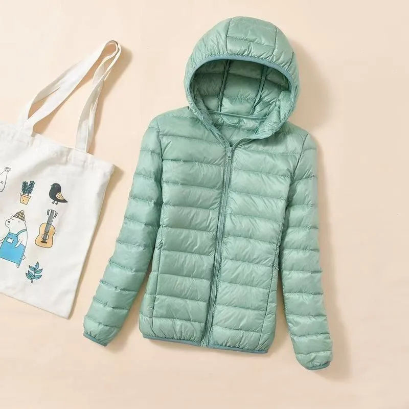 

Ultra-Light down Cotton Jaet for Men And Women Hooded Slim Fit Comfortable to Wear Versatile Sle Commute Friendly ort L...