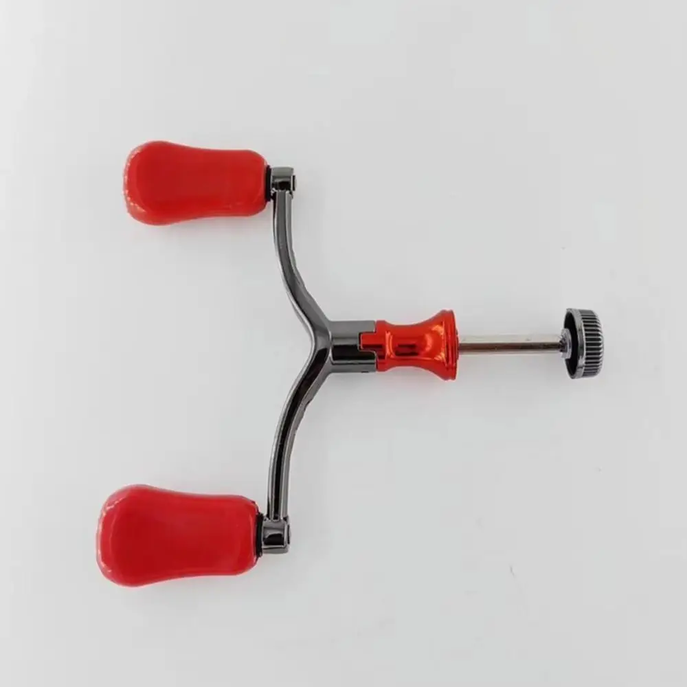 Double Reel Fishing Reel Handle Ergonomic Design Sturdy Rocker Fishing Knob Grip Light Weight Reusable Spinning Reel Replacement
