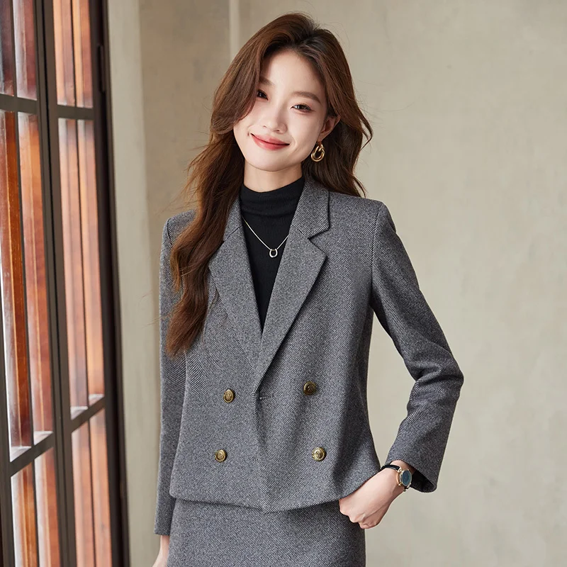 Elegant Styles Formal Women Business Suits Professional Office Work Wear with Skirt and Blazers Career Interview Outfits