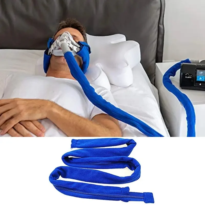 

Мягкая и моющаяся крышка трубки для шланга CPAP, шланги CPAP, обертка для трубок на молнии, защита для труб, аксессуар CPAP, предотвращает конденсатность шума