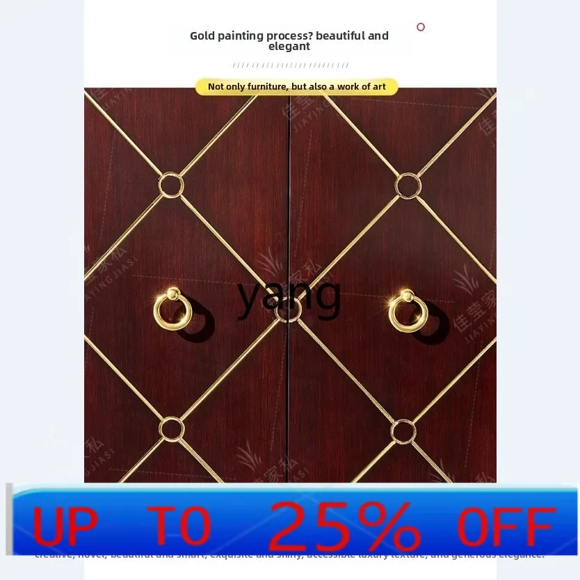 

LH light luxury door cabinet entry decorative cabinet partition foyer locker