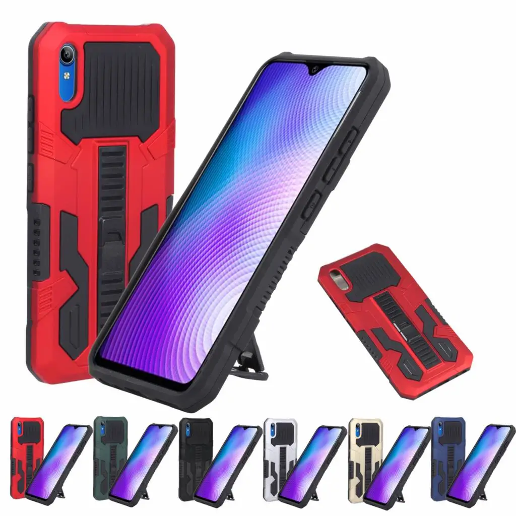 Armor Case For VIVO V21 Y72 Y31 Y51 Y12S Y20S V20 V20se Y20i Y20 Y30 Y50 Y19 S1 PRO Y11 Y15 Y12 Y17 Shockproof Kickstand Cover