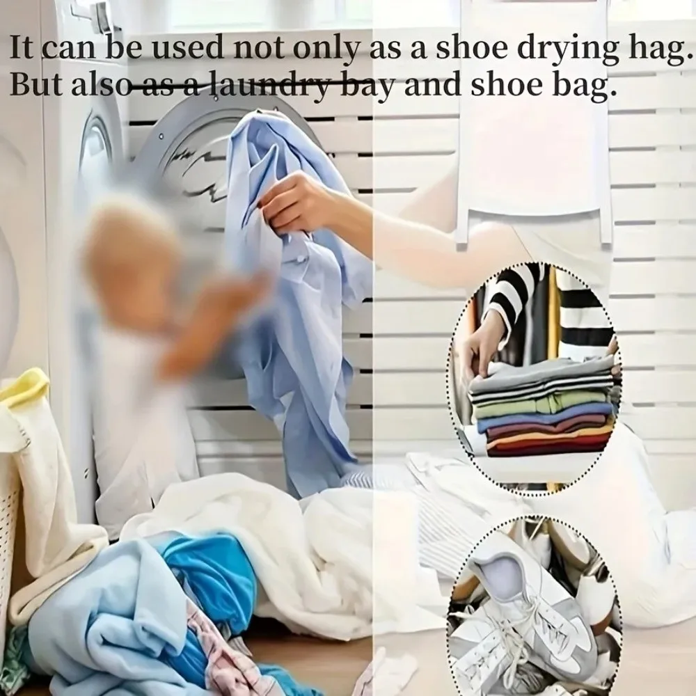 Mesh Sneaker Dryer Bag Zipper Elastic Adjuster Sneaker Washing Machine Bag Easy To Install Sneaker Washer Bag Most Dryer Doors