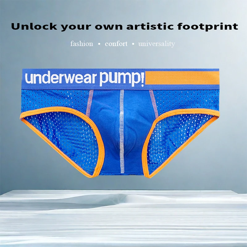 Nueva ropa interior Sexy para hombre, calzoncillos de algodón, pantalones triangulares ajustados de cintura baja, bolsa para pene, bragas cómodas para hombre