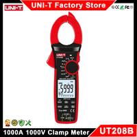 UNI-T UT205E UT206B UT207B UT208B Digital Clamp Meter 1000A 1000V Voltmeter Pliers Ammeter Inrush Current LPF Analog Multitester