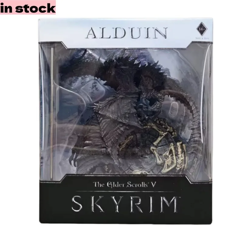 

Brand New in Stock Domestic The Elder Scrolls V Skyrim Alduin World Eater Dragon 25cm Wing Tail Movable Action Figure Model