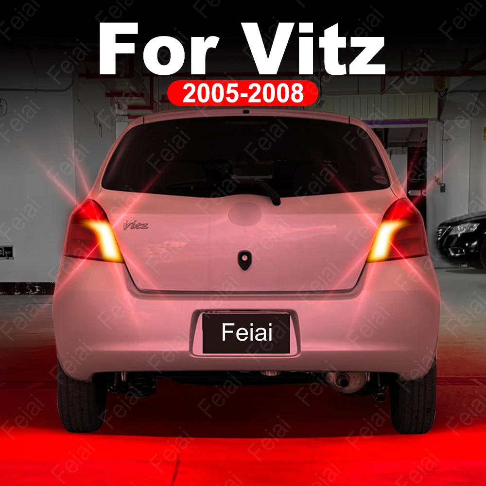 

LED Brake Light Bulb For Toyota Vitz XP90 2005 2006 2007 2008 Vitz Accessories Super Bright LED Strobe Stop Light Bulb Flash