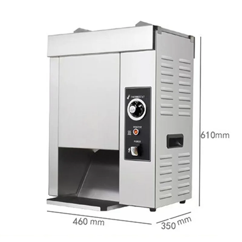 2000 Вт вертикальный тостер для булочек для гамбургеров, автоматический нагреватель для булочек для гамбургеров, магазин быстрого питания, высокая мощность, регулируемый