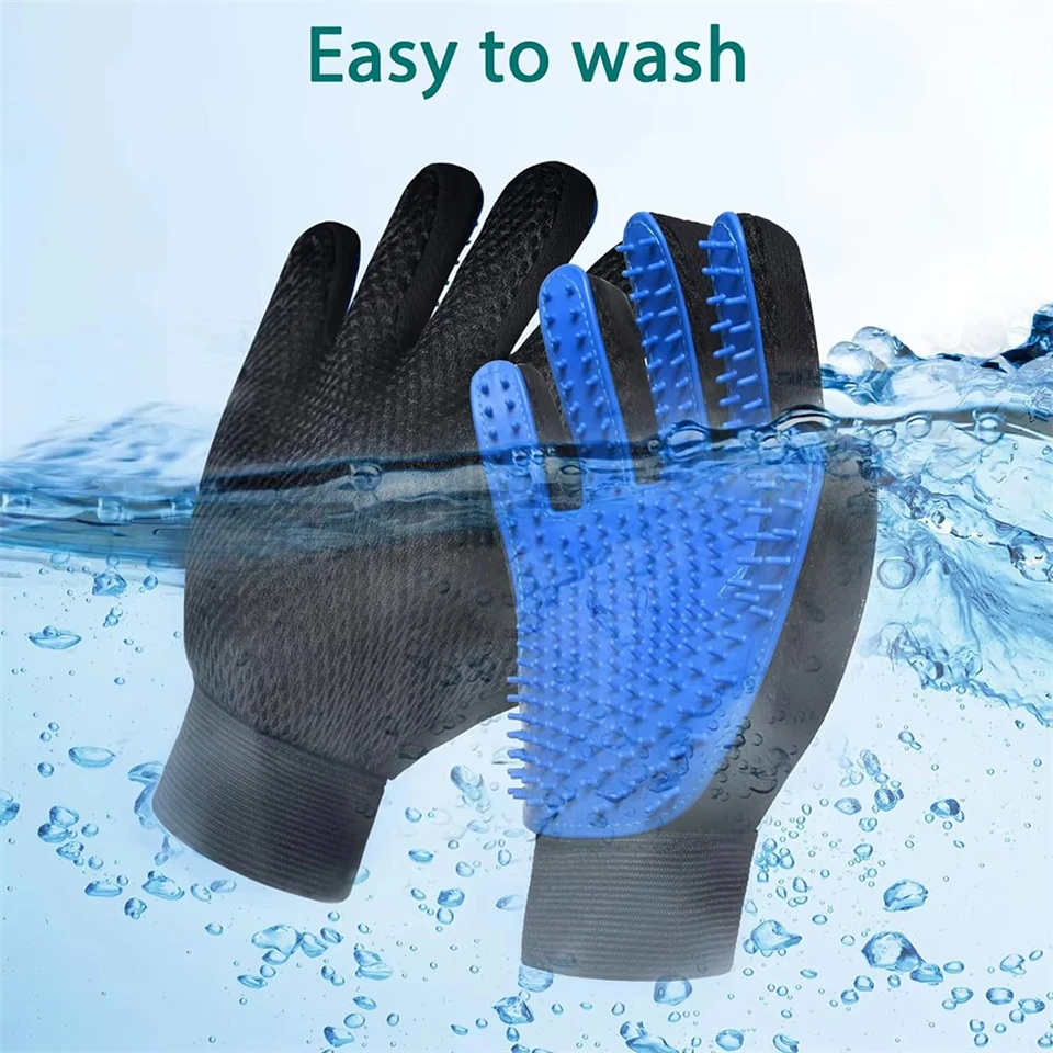 Hunde- und Katzenhaarentfernungs-Handschuhe Haustier-Schönheits-Reinigungsbürste Langlebige Praktische Katzen-/Hunde-Massagehandschuhe Haustierhaarentfernungs-Werkzeuge – Detail 8
