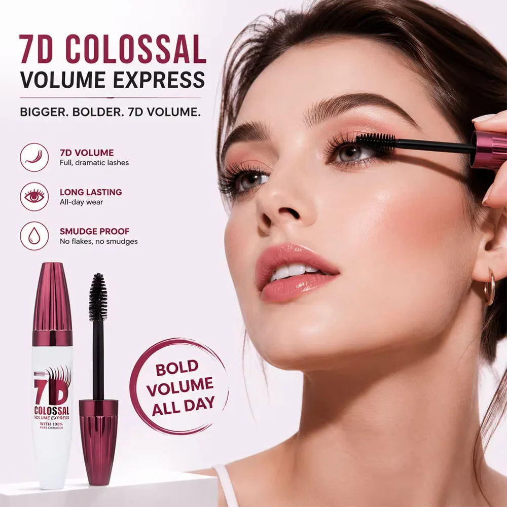 3 Pcs Mascara Set Volume Curl Long Lasting Smudge Proof Sweat Resistant Eyelash Extension Makeup With Formula Soft Applicator Easy Removable Natural Finish For Everyday Wear