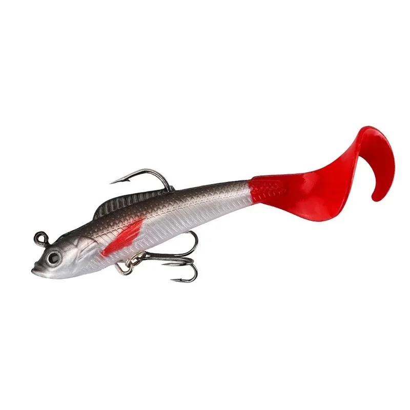 1pcs Silicone Artificial Bait 9CM/9G Fishing Lure Sea Bass Carp Fishing Tackle pesca