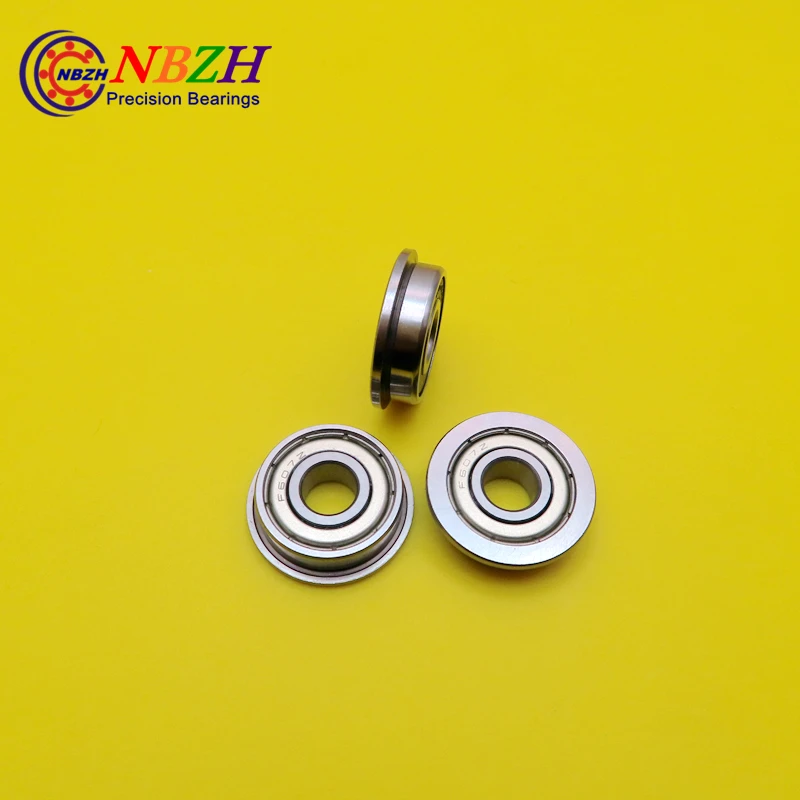  Free Shipping NBZH Bearing10pcs Free Shipping Flange Bushing Ball Bearings F607ZZ 7*19*6 Mm