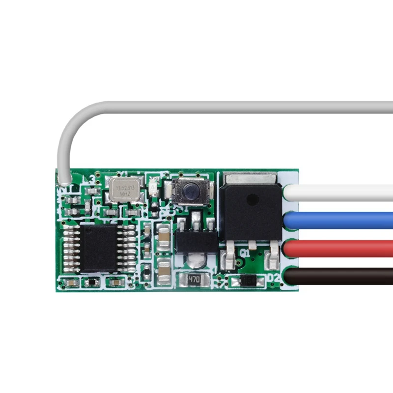 RF รีเลย์ตัวรับสัญญาณรีโมทคอนโทรลไร้สายโมดูลสวิตช์ 433 Mhz 1CH สําหรับตู้