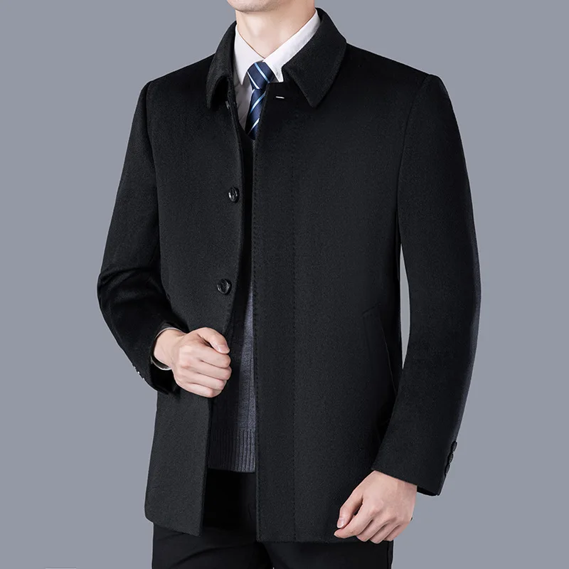 Autumn and Winter New Middle-aged and Elderly Men's Coats Jackets Leadership Work Clothes