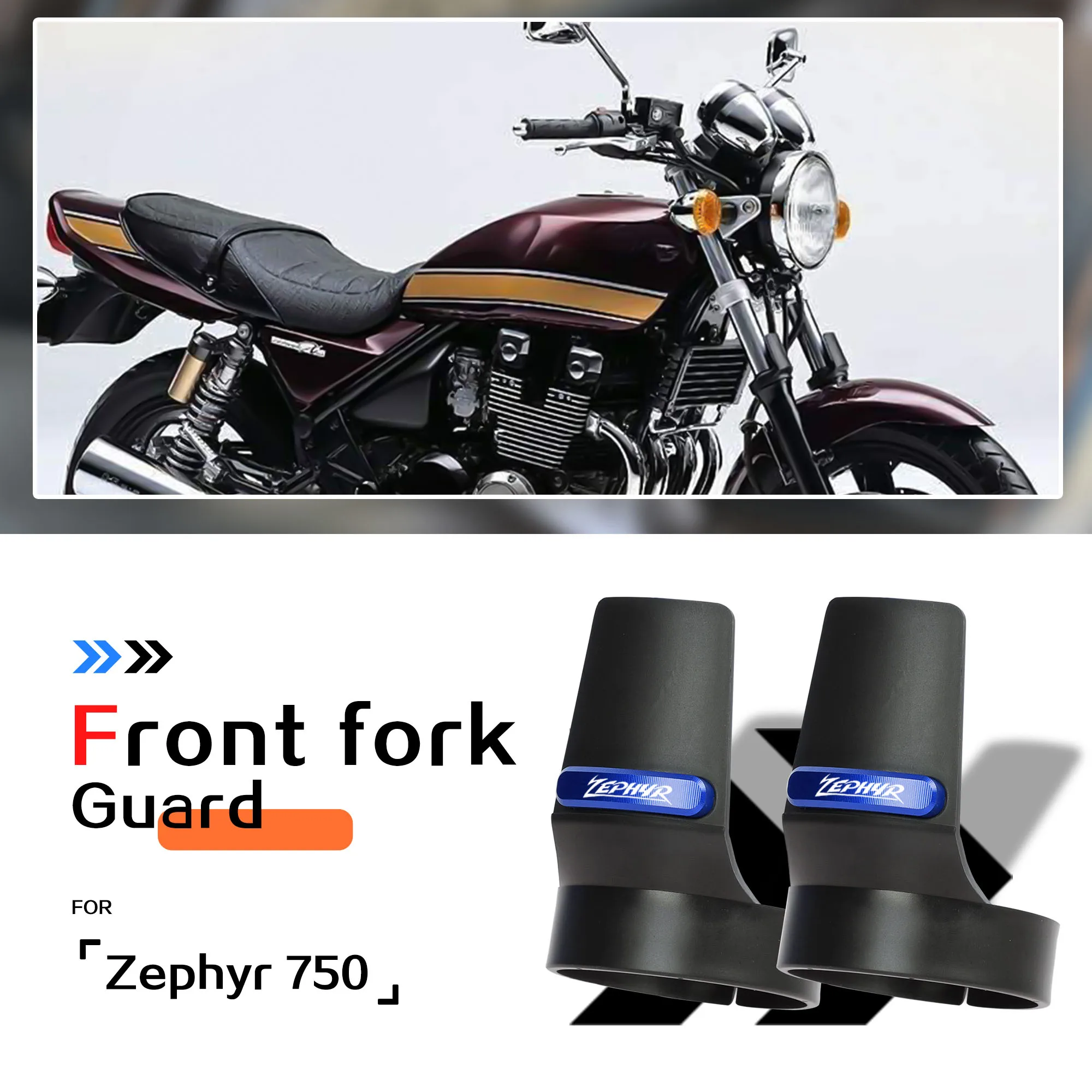 For Kawasaki Zephyr 750 Zephyr750 Zephyr Moto Accessories Front Fork Guard Shock Absorbing Protective Shell Cover Zephyr 750