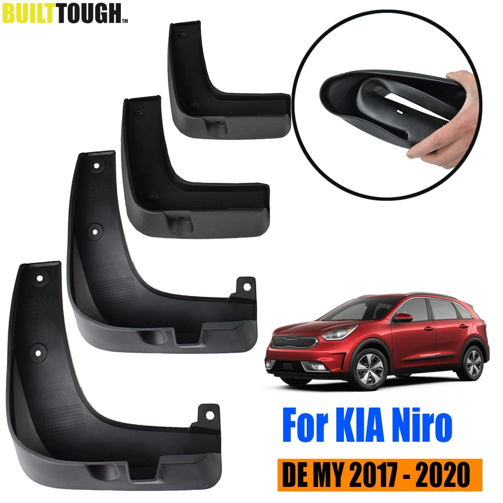 4pcs Mudflaps For Kia Niro DE MY 2017 2018 2019 2020 Mud Flaps Splash Guards Mudguards Mud Flap Front Rear Fender Protector