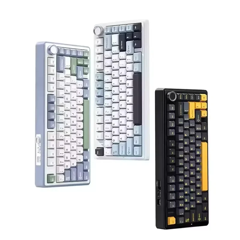 

Gasket Game BT Wired 2.4G Wireless RGB Hot Swap English Arabic Mechanical Keyboard